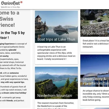 Apartment Thun Alps Scenic Views And Concierge By Swisshut Sigriswil