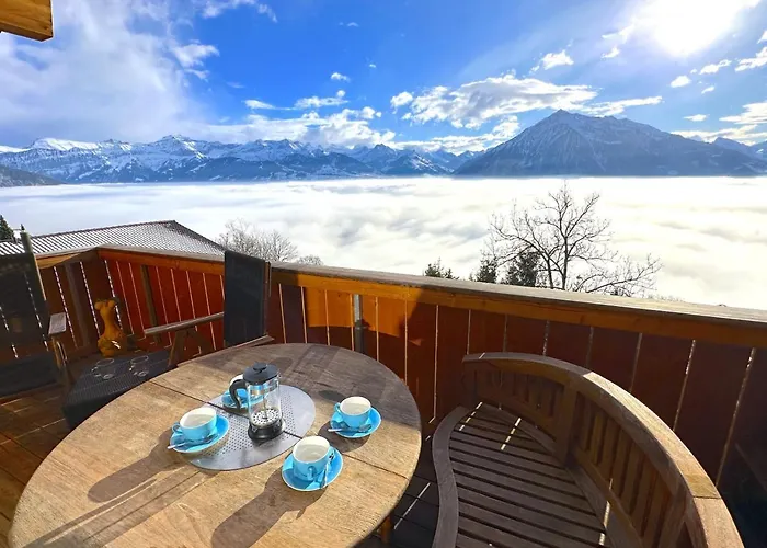 Appartamento Thun Alps Scenic Views And Concierge By Swisshut Sigriswil